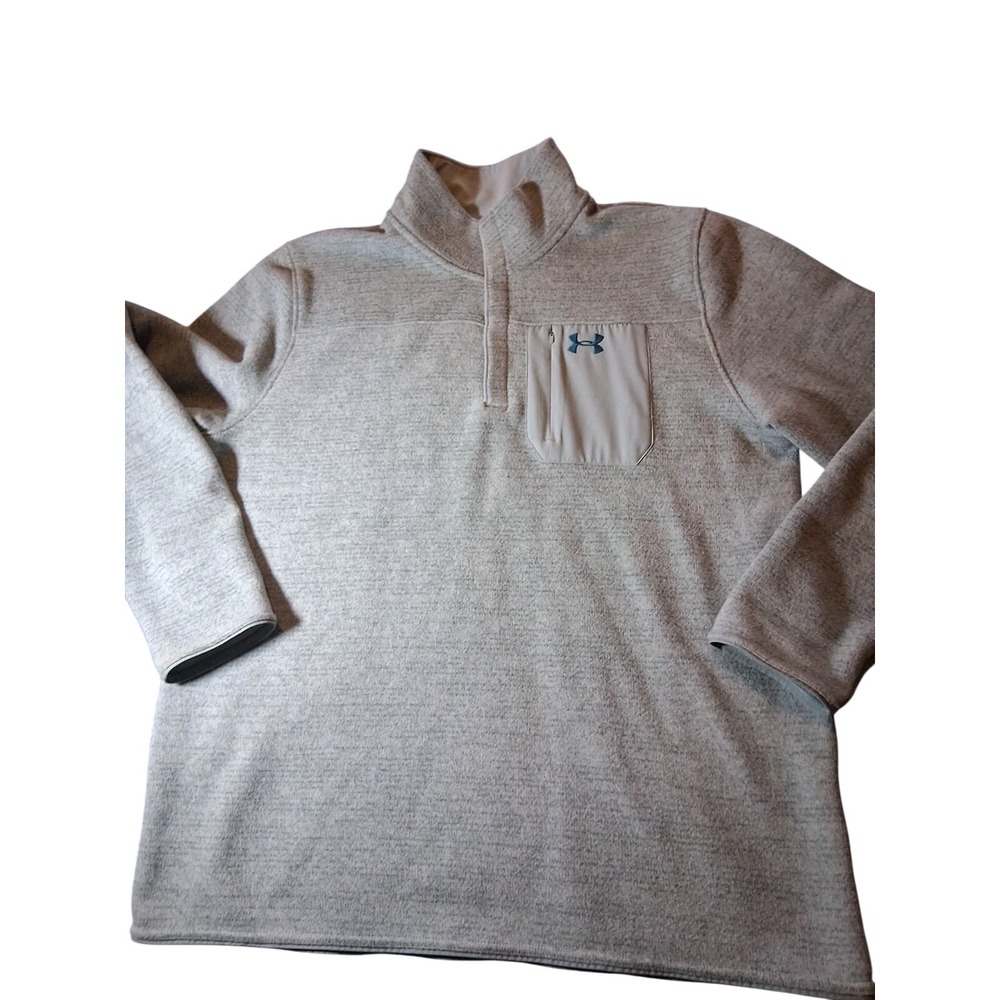 Under Armour 1/4 Zip Pullover‎ Shirt Men XXL Green Seafoam Quarter Zip